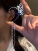 Clip de oreja de borla de verano para mujer, diseño nicho, sentido avanzado, lujo ligero, 2022, nuevo, moderno, viento frío, colgante de oreja, ins