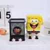 Regalo del Día del Niño Estrella de Mar Patrick Bob Esponja Portalápices Creativo Almacenamiento de Papelería de Escritorio Adorno de Metal
