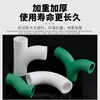 Accesorios de tubería PPR codo de bajada 4 puntos 6 puntos flujo grande junta termofusionable codo curva S puente plano diferente tes de cuatro vías 25