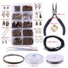 Caja de Juego de Accesorios de Joyería DIY de Venta Caliente Transfronteriza Cierre de Langosta Anillo Abierto Hebilla de Semilla de Melón Cuentas de Posicionamiento Juego de Herramientas para Abalorios