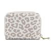 Portatarjetas Transfronterizo con Estampado de Leopardo para Mujer, Gran Capacidad, Portatarjetas de Crédito Multifuncional, Cartera con Cremallera de Alta Gama para Hombre