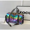 Nueva Bolsa Deportiva Personalizada con Láser para Fitness, Bolsa de Viaje Portátil de Gran Capacidad, Separación de Seco y Húmedo, Se Puede Usar como Bolsa de Equipaje con Ruedas