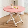 Mesa Dobrável, Mesa Redonda, Casa de Aluguel, Mesa de Jantar para Casa, Quarto, Dormitório, Mesa Pequena Portátil para Exterior para Apartamentos Pequenos