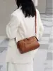 Bolso de Cuero de Vaca Capa Superior Cruzado de Cuero de Compras Motocicleta Moda Versátil Puro Dulce de Dama Hombro Práctico de Cuero
