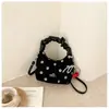 Bolso de mano versátil de moda transfronterizo con estampado de lunares, nueva colección de verano 2026, bolso de hombro/bolso cruzado elegante y único para mujer