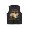 Camiseta de manga larga lavada vintage con estampado directo de banda de rock de calle principal de estilo americano, marca de moda nacional de hip hop