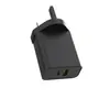 Cargador de Doble Puerto de Carga Rápida Estándar Británico Pd25W Transfronterizo Adecuado para Teléfonos Móviles Samsung y Apple Cabezal de Carga Ukca