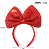 Comércio Exterior Nova Faixa de Cabeça Diária Feita à Mão Headwear Europeu e Americano de Natal Faixa de Cabeça com Laço Colorida Festa Headwear Infantil