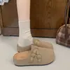 Sandalias de media pantufla estilo Birkenstock de moda para mujer, cómodas con suelas blandas, calzado de exterior 2026, mules de otoño de suela gruesa, nuevo estilo versátil