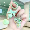 Mini figura de desenho animado com contas coloridas, pequeno acessório, pingente de garrafa de areia movediça, acessório de chaveiro, decoração fofa para mochila, pequeno presente