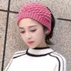 Banda para el cabello de lana tejida a mano para otoño e invierno, gorro de lana con protección para los oídos, banda para el cabello de ala ancha, accesorios para el cabello, tocado para mujer