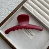 ¡Serie Roja de Año Nuevo! Pinza Grande para Agarrar Carta Etiqueta Dorada Parte Posterior de la Cabeza Pinza Tiburón para el Cabello Accesorios para el Cabello Sombrerería Horquilla Agarre para el Cabello