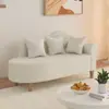 Lã de Cordeiro Simples Pequeno Apartamento Chaise Longue Sofá de Tecido Quarto com Varanda Dupla Loja Chaise Longue de Lã Teddy