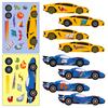 Compra Directa Transfronteriza [Calificación Ce.Cpc] 6 Hojas/Paquete Coche de Carreras Ensamblaje DIY Juguete Rompecabezas para Niños Pegatinas Producto Nuevo