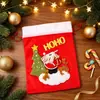 Suministros navideños transfronterizos, Bolsas de regalo de Navidad, Bolsas de mano 3D de Papá Noel, Decoraciones para fiestas navideñas