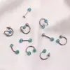 Bolas de barro Flash anillo de labio uña de labio anillo S clavo de hueso de oreja anillo de herradura Shambhala bola de diamante decoración de labio fábrica directa perforación