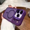 Soporte para Lente Apple 17Promax con Película para Lente, Funda Magnética Mate para Teléfono, Funda Protectora Refrigerante para iPhone 16