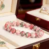 Pulsera Tk Xiyin Amazon Más Vendida Piedra Arcoíris Hecha a Mano Cuerda Elástica Pulsera de Moda para Mujer Venta al por Mayor en Stock