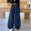 Pantalones de Niña Otoño 2026 Nuevos de Moda de Pierna Ancha para Niñas Mayores, Jeans Curvos de Otoño para Niños