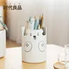 Portaplumas Oso Lindo Papelería de Escritorio Portaplumas Estudiante Multifuncional Barril para Bolígrafos Oficina Soporte de Escritorio para Teléfono Móvil Portaplumas