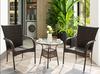 Rattan mesa de jantar e cadeira combinação ao ar livre mesa e cadeira pátio jardim mesa e cadeira de negociação piscina praia lazer mesa de jantar e cadeira
