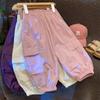 Pantalones Cargo Tongxinguan para Niños 2025 Verano Nuevo Ropa para Niños Niñas Estilo Coreano Pantalones Color Puro Pantalones Casuales para Bebé Moderno