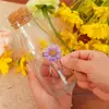 50 Piezas de Pegatinas Románticas de Flores Moradas Transparentes Impermeables para Decoración DIY de Fundas de Teléfono Móvil, Botellas de los Deseos y Vasos de Agua de Vidrio