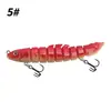 Isca Artificial Luya Multi-Seções Peixe 12cm 19g Barata Artificial de Múltiplas Seções Impressão 3D Isca Falsa de Nove Seções Atacado