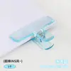 Clipe de gelatina acrílico transparente altamente atraente para documentos de escritório e recibos, clipe de cauda longa, clipe de vedação para lanches DIY