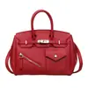Bolsa de Platina Texturizada de Alta Qualidade para Mulheres, Novo Estilo Transfronteiriço, Bolsa de Mão de Grande Capacidade, Bolsa Kelly Retro Fashion para Ombro e Transversal