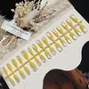 ColeçãoConjunto de 30 Peças de Unhas Usáveis com Pedras de Vidro e Efeito Olho de Gato, Toque de Luxo, Efeito Iluminador, Arte de Unhas Simples, Unhas Pré-Fabricadas