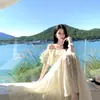 Nuevo Top de Diseño Asimétrico Estilo Hada, Falda de Cintura Alta, Conjunto Suave Estilo Francés, Conjunto de Dos Piezas Adelgazante y que Realza la Altura