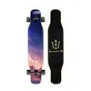 Skate Longboard de 44 Pulgadas para Principiantes, Hombres y Mujeres, Adultos, Tabla de Baile Doblemente Curva Profesional, Monopatín de Cuatro Ruedas de Madera de Arce para Jóvenes