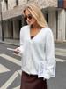 Chaqueta Suéter Europea y Americana Transfronteriza de Terciopelo Imitación Visón con Cuello en V para Mujer Otoño e Invierno Nuevo Cárdigan Tejido de Estilo Holgado y Casual de Alta Gama
