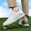 Zapatos de Hombre de Talla Grande Transfronterizos Verano Nuevos Zapatos de Golf de Tacos Fijos Zapatos de Golf Impermeables Transpirables para Hombre