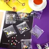 Bolsas de pílula ecológicas de EVA em estoque, Bolsas auto-selantes transparentes de EVA para joias, Bolsas de armazenamento com zíper para joias e grãos de café