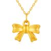 Loja de Ouro da China Ouro Puro Ouro 999 Princesa Fugitiva Miçanga de Transferência em Forma de Laço Colar Concha D'água Ouro Atacado