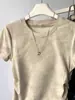 Camiseta de Manga Corta para Mujer, Nuevo Estilo de Verano, Tallas Grandes, Corte Entallado, Top de Mariposa Único y Versátil para Chicas Ligeramente Gorditas