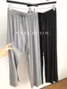 Pantalones de Pierna Ancha a Rayas Otoño 2024 para Mujer Pantalones Casuales Rectos Pantalones Sueltos para Caminar Pantalones Largos Perezosos y Relajados