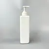 Garrafa Plástica de HDPE Personalizada pelo Fabricante 500ml para Shampoo, Garrafa Reutilizável, Garrafa com Bomba