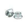 Suministro de Fábrica Tuerca Hexagonal con Brida de Acero al Carbono Galvanizado con Diente Base Plana Negra Tuerca con Brida M6/M8/M10