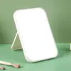 Espelho de maquiagem 3D de plástico de cor sólida, espelho de toucador 3D portátil, espelho pequeno dobrável de alta definição para mesa de dormitório de estudante