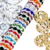 Nova Liga Flor de Lótus Onda Base Flores Coloridas DIY Contas Espaçadoras Chaveiro de Celular Corrente de Bolsa Acessórios Atacado