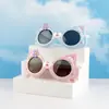 Gafas de Sol Polarizadas de Silicona con Dibujos Animados para Niños y Niñas, Gafas de Sol Lindas, Anti-UV, Gafas de Sol de Sombrilla a la Moda