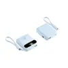Mini cargador portátil con cable incorporado, carga súper rápida, capacidad total de 10000 mAh, fuente de alimentación móvil compacta