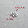 Hebilla de mano tejida en placa Cabeza de hebilla Caulis Caulis Pulsera Hebilla colgante Suéter Nudo de diamante Hebilla de cola Accesorios Pulsera de plata de Xizang Hebilla Xiangyun