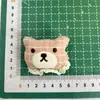 Fofo e doce boneca de pelúcia de urso de desenho animado elástico de cabelo decoração acessório DIY acessório de broche de pelúcia