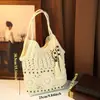 Bolso tejido estilo bohemio 2026 para vacaciones en la playa, bolso de hombro cruzado para llevar debajo del brazo, bolso de playa para mujer, bolso de mano para verano