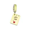 Accesorios para Pulseras Panjia Colgante Acero Inoxidable Goteo de Aceite Animación de Dibujos Animados Winnie the Poole Colgante Pequeño de Oro de 18k Venta al por Mayor Transfronteriza