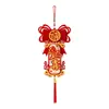 Decoração de pingente para maçaneta de casa nova, decoração de pendurar com caractere de sorte para porta de entrada de casa nova, presente de decoração para cerimônia de mudança de casa